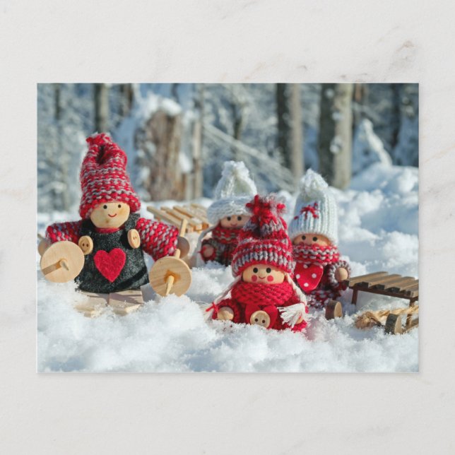 winter gnomes postcard (Front)