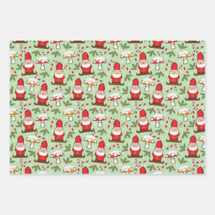 Winter Gnomes Wrapping Paper Sheet