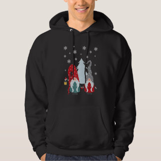 Winter Gnomies Xmas Blue Plaid Gnomes For Women Me Hoodie