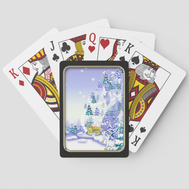 Winter Goat  Bicycle® Playing Cards (Back)