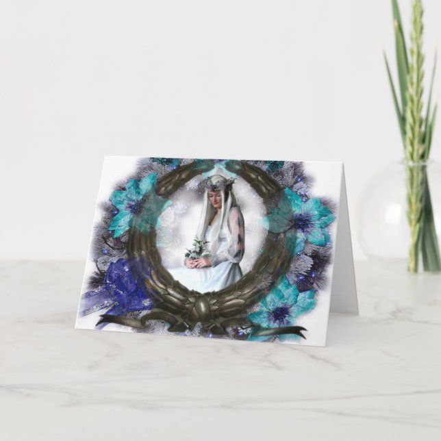 Winter Goddess (Card) Holiday Card (Front)