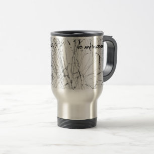 Winter Grass In Snow Travel Mug