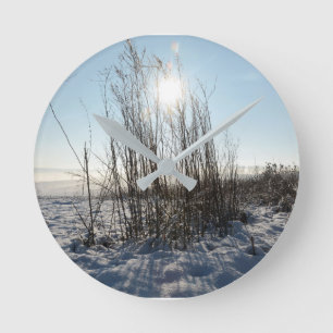 Winter grasses   - round clock
