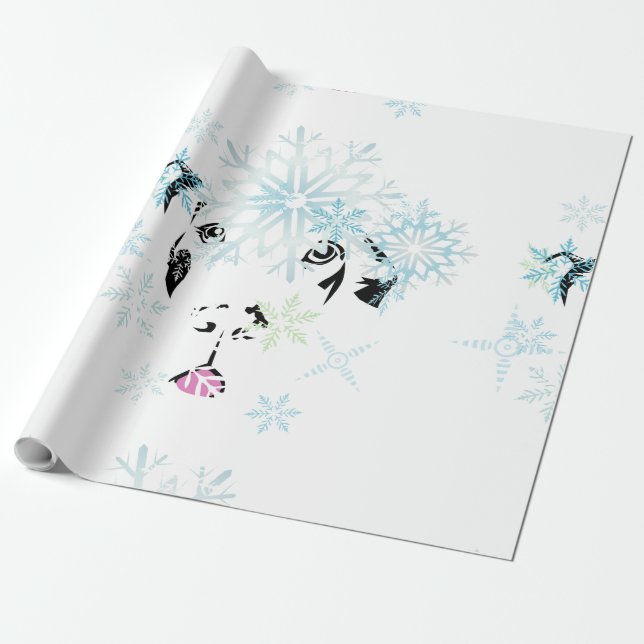 Winter Great Dane Wrapping Paper (Unrolled)