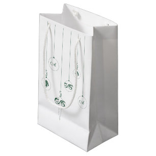 Winter Green Bauble Hanging Ornaments Gift Bag