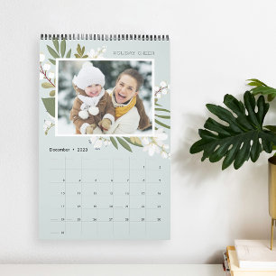 Winter Greenery   24 Photo Custom Caption Calendar