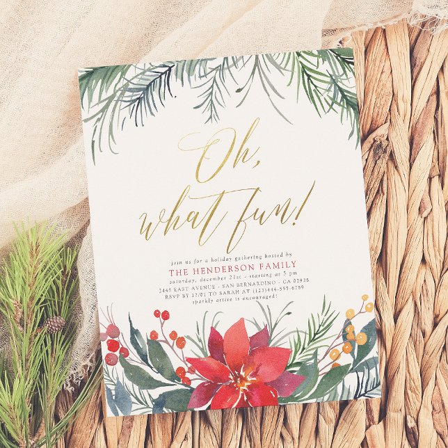 Winter Greenery Budget Christmas Holiday Party (Creator Uploaded)