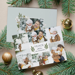 Winter Greenery   Holiday Photo Card