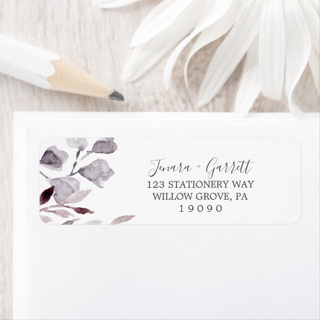 Winter Greenery Return Address Label (Insitu)