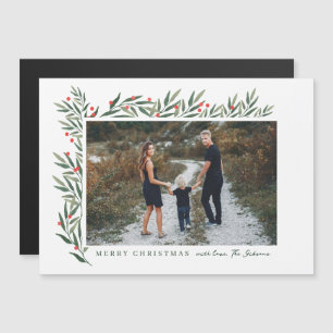 Winter Greenery White Photo Christmas