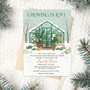 Winter Greenhouse Baby Shower Invitation
