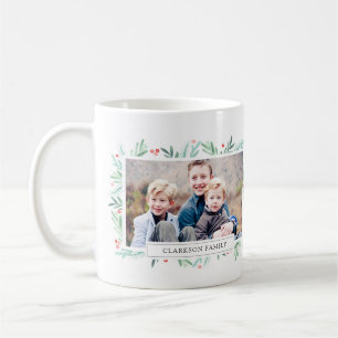 Winter Greens Holiday Photo Coffee Mug