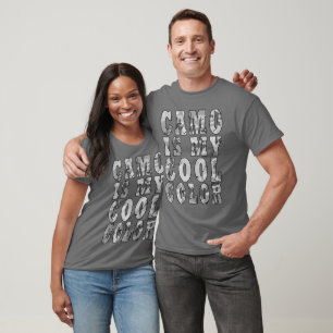 Winter Grey Camo Is My Cool Colour Unisex T-Shirt