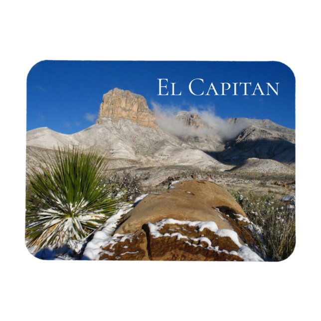 Winter, Guadalupe Mountains, El Capitan Magnet (Horizontal)