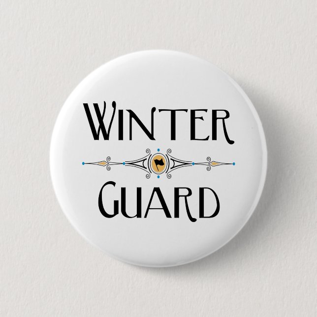 Winter Guard Decorative Line 6 Cm Round Badge (Front)
