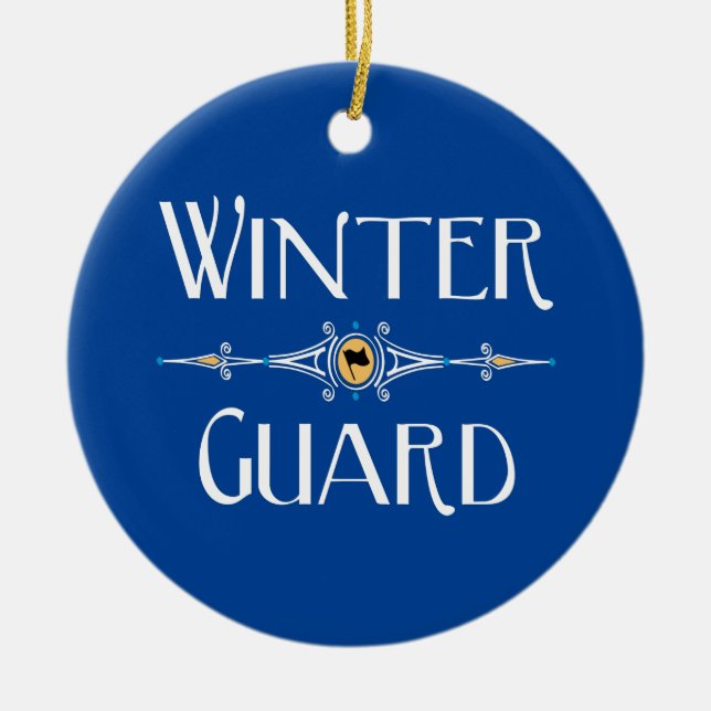 Winter Guard Decorative Line Ceramic Tree Decoration (Front)
