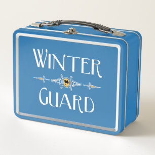 Winter Guard Decorative Line Metal Lunch Box