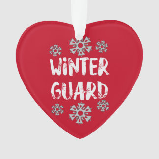 Winter Guard Snowflake Ceramic Ornament