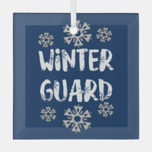 Winter Guard Snowflake Glass Tree Decoration