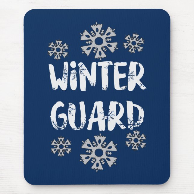  Winter Guard Snowflake Mouse Mat (Front)