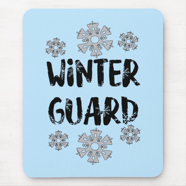  Winter Guard Snowflake Mouse Pad (Front)