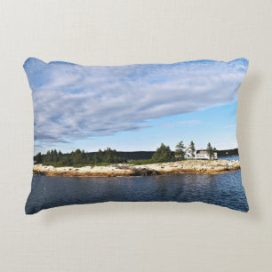 Winter Harbour Lighthouse, Maine Accent Pillow