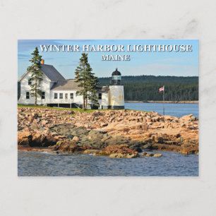 Winter Harbour Lighthouse, Maine Postcard