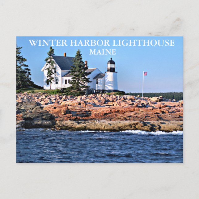 Winter Harbour Lighthouse, Maine Postcard (Front)
