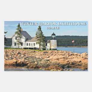 Winter Harbour Lighthouse, Maine Stickers