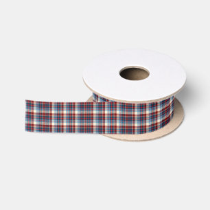 Winter Harbour Plaid Satin Ribbon