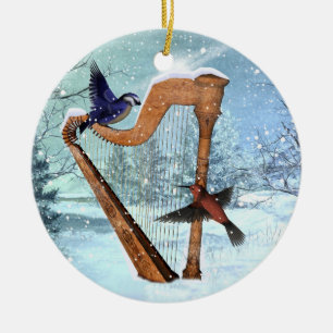 Winter harp ornament customise