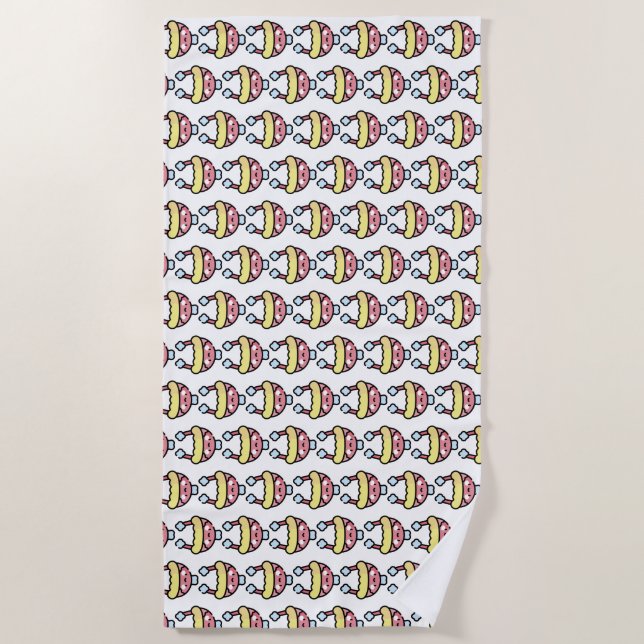 winter hat beach towel (Front)