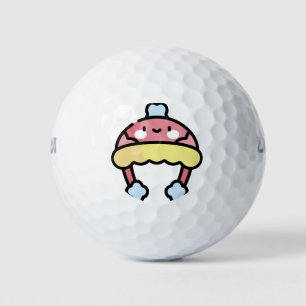 winter hat golf balls
