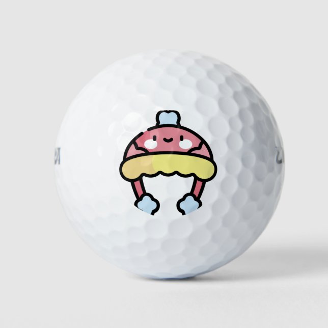 winter hat golf balls (Front)