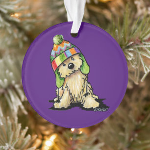 Winter Hat Terrier Dog Ornament