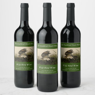 Winter Hawk, John James Audubon's Birds of America Wine Label