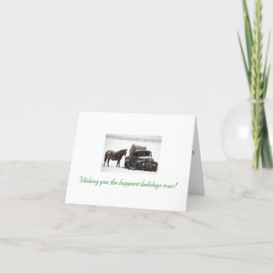 winter-hay-delivery, Wishing you the happiest h... Holiday Card