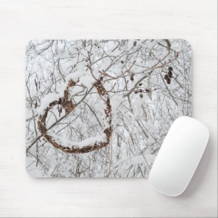 Winter Heart Mouse Mat