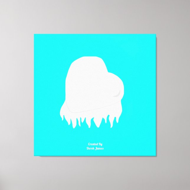 Winter Heart Wrapped Canvas (Front)