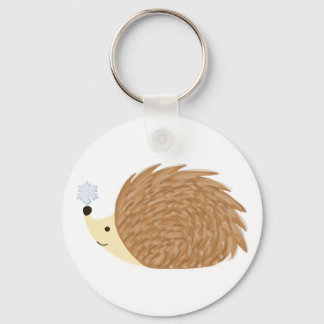 Winter Hedgehog Keychain