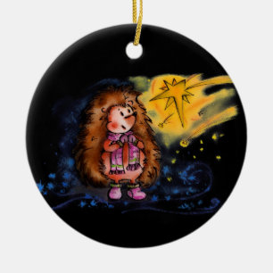 Winter Hedgehog Ornament