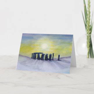 Winter Henge Holiday Card