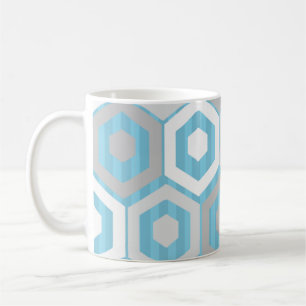 Winter Hexagons and Stripes  Coffee Mug