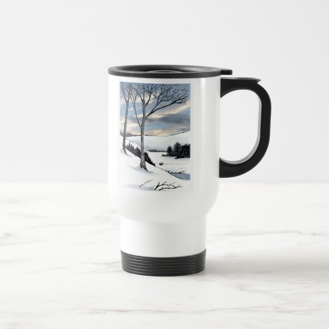 Winter Hillside Travel Mug (Right)