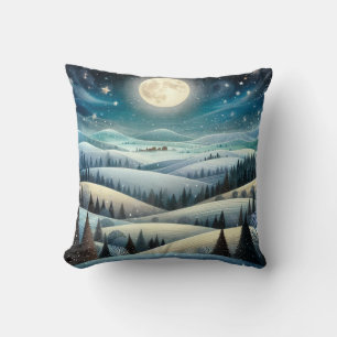 Winter Hillsides Cushion