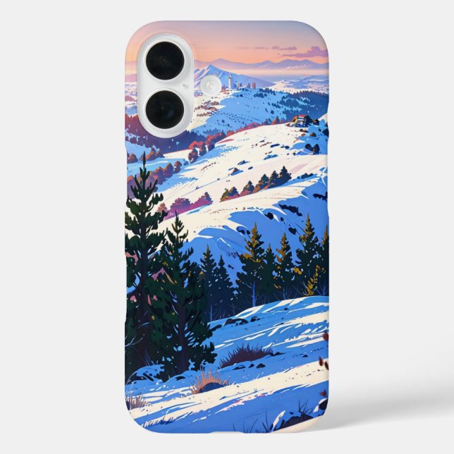 Winter Hilltop View Case-Mate iPhone Case (Back)