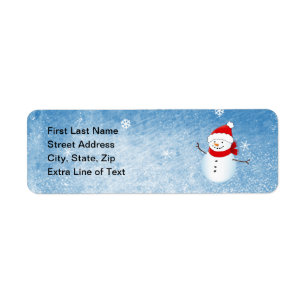 Winter Holiday Address Avery Label