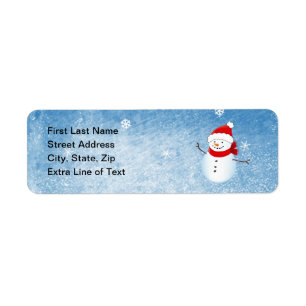Winter Holiday Address Label