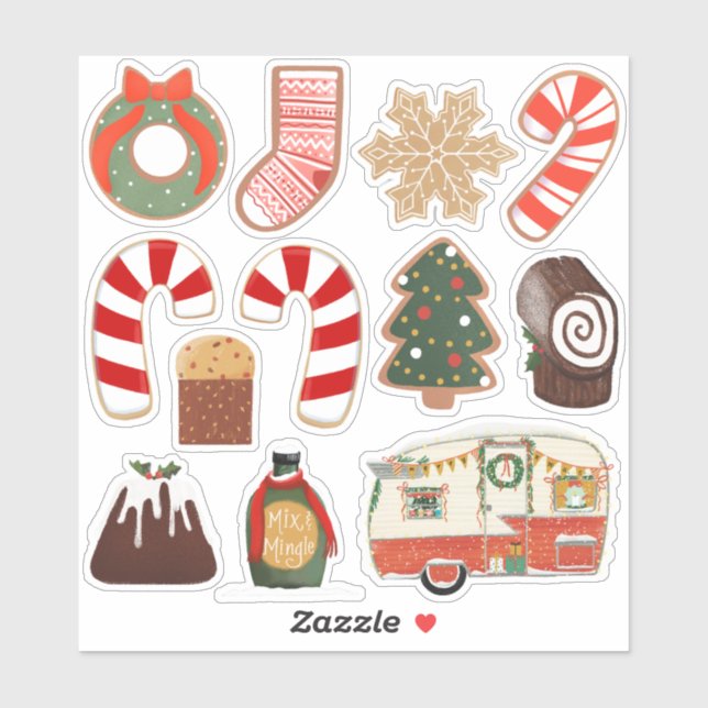 Winter Holiday Becky Nimoy Illustrations Christmas (Sheet)
