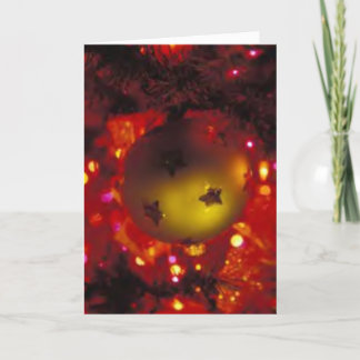 Winter Holiday Card: "One Ornament" Card